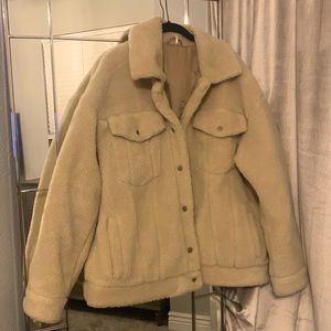 Free People oversized sherling jacket